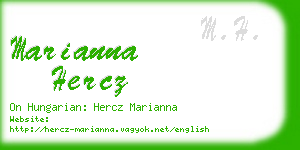 marianna hercz business card